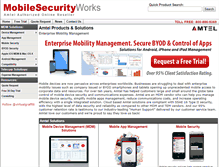 Tablet Screenshot of mobilesecurityworks.com